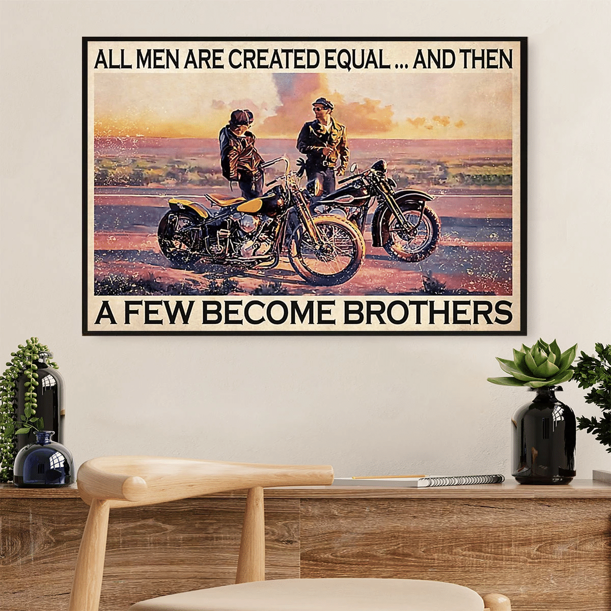 Brothers Biker Home Decor Poster Canvas – Gift For Biker Evg82397