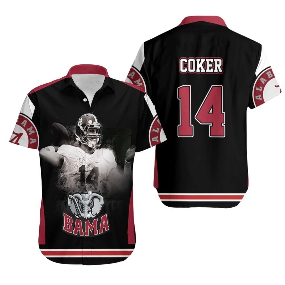 14 Jake Coker – Alabama Crimson Tide Hawaiian Shirt Combo Beach