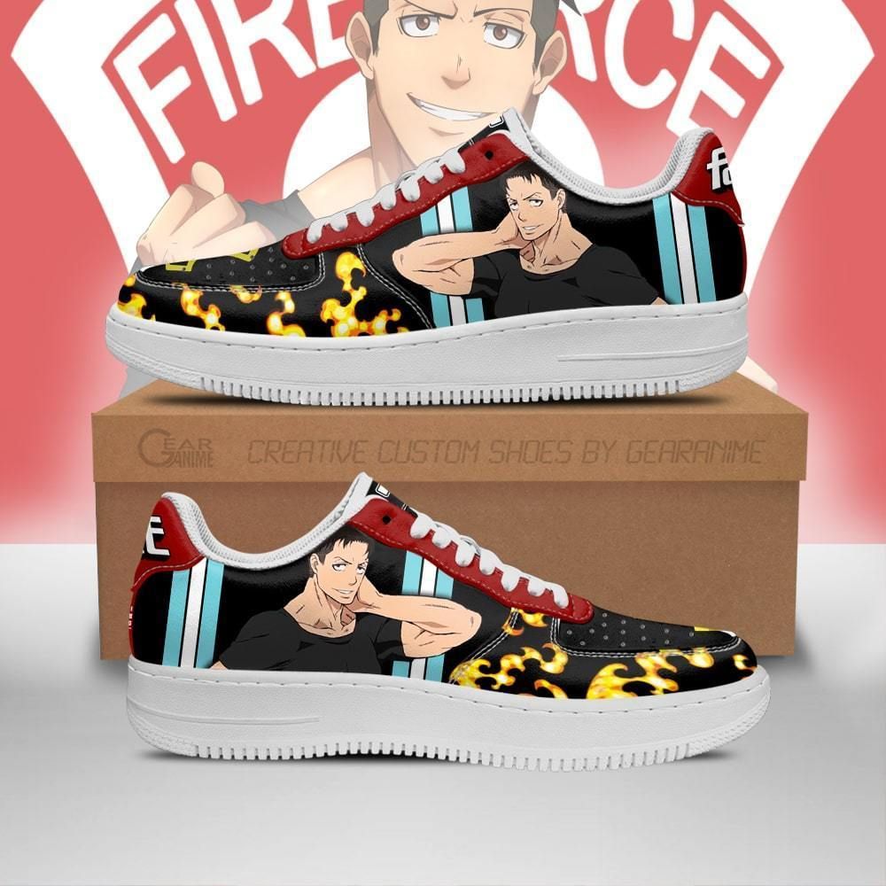 Fire Force Akitaru Obi Sneakers Costume Anime Shoes
