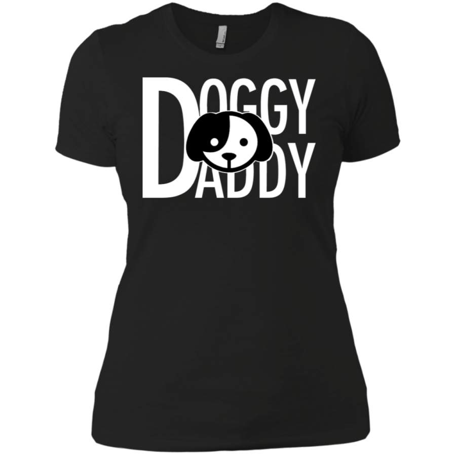 AGR Doggy Daddy Gift For Dog Lovers Funny Ladies T-Shirt