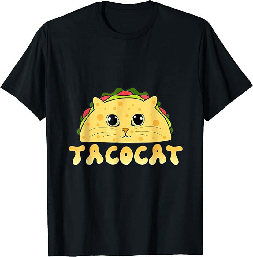 Tacocat Mexican Food Cat Face Cinco De Mayo Kitten Idea T-Shirt