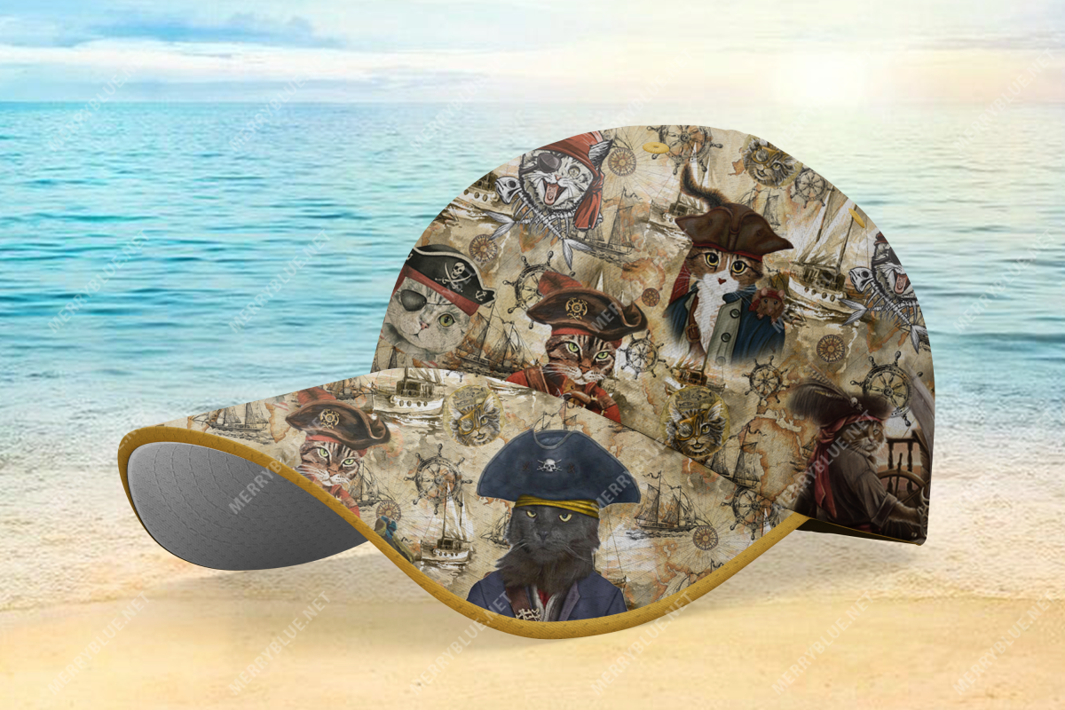 Amazing Pirate Cat Unisex Hawaii Cap Ha56602