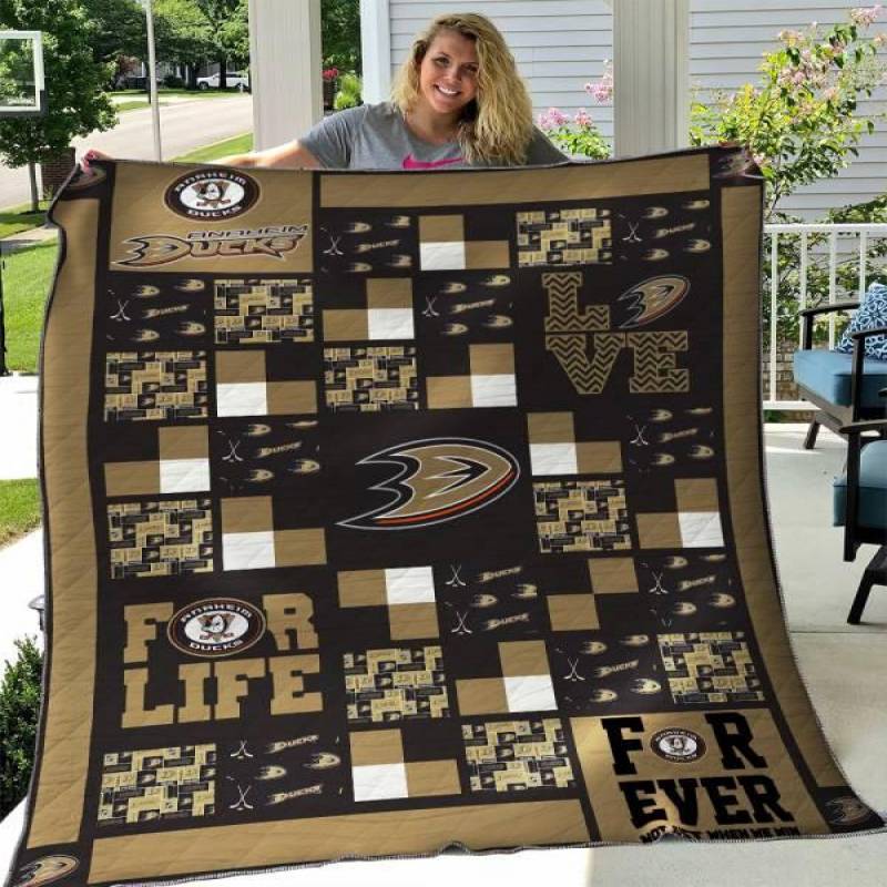 Anaheim Ducks Quilt Blanket 02