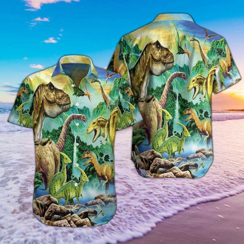 Dinosaur World Hawaii Shirts Hawaiian Shirt For Men, Hawaiian Shirt For Women, Aloha Shirt, Hawaii Shirt