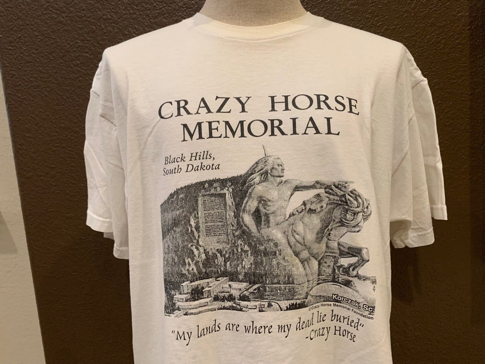 Vtg 90’s Crazy Horse Memorial Black Hills South Dakota T-Shirt