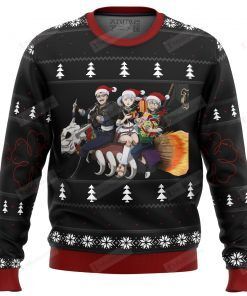 Black Clover Holiday Ugly Christmas Sweater, All Over Print Sweatshirt