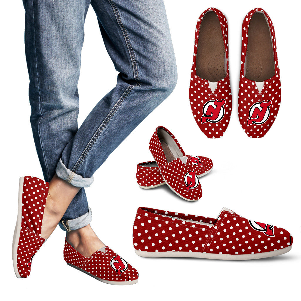 Red Valentine Cosy Atmosphere New Jersey Devils Casual Shoes Ver 2 4812