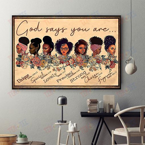 Afrocentric Canvas Modern Brown Skin Canvas Art Print Black Women Black King Home Stunning� Wall Art For Living Room