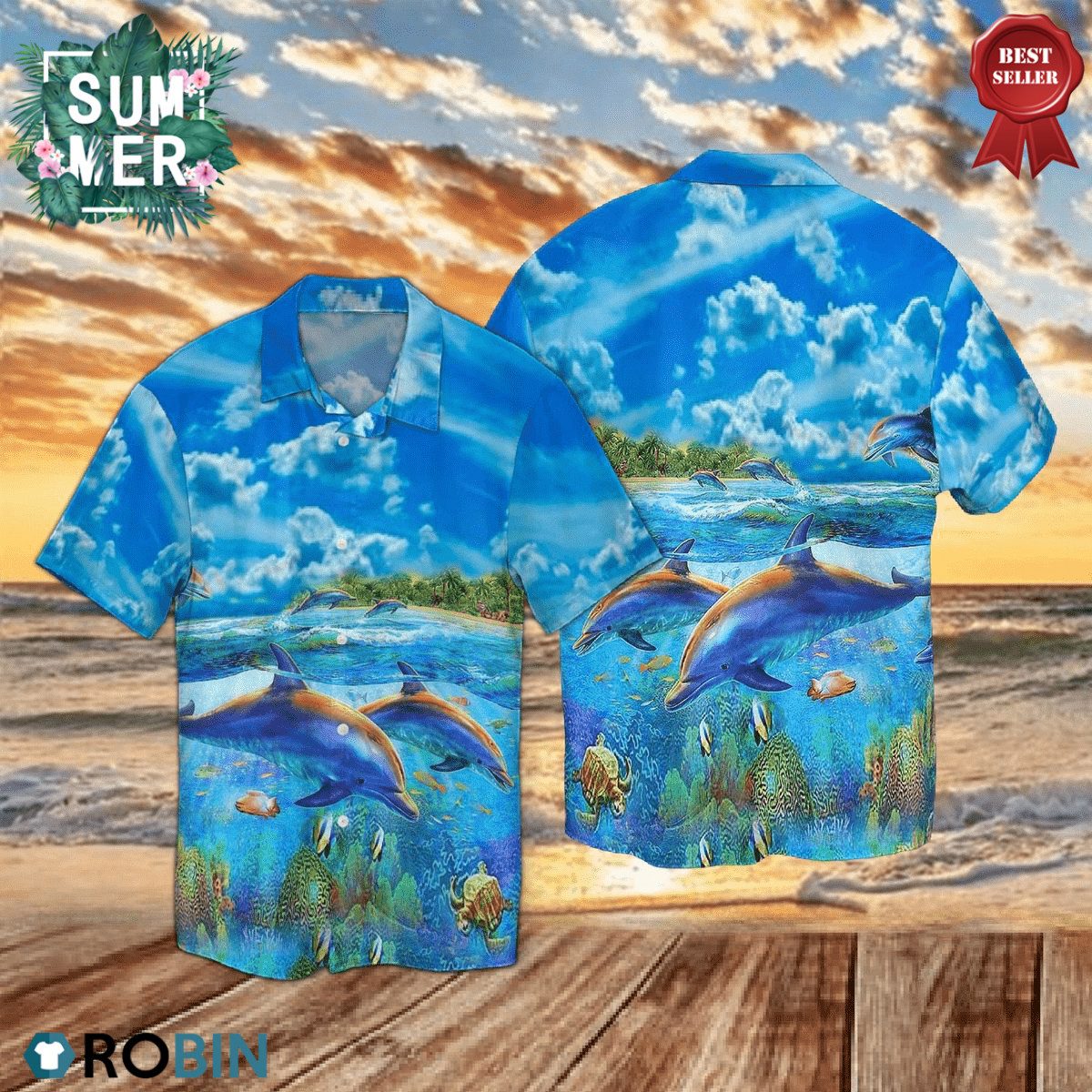 Dolphins 3D Hawaiian Shirt