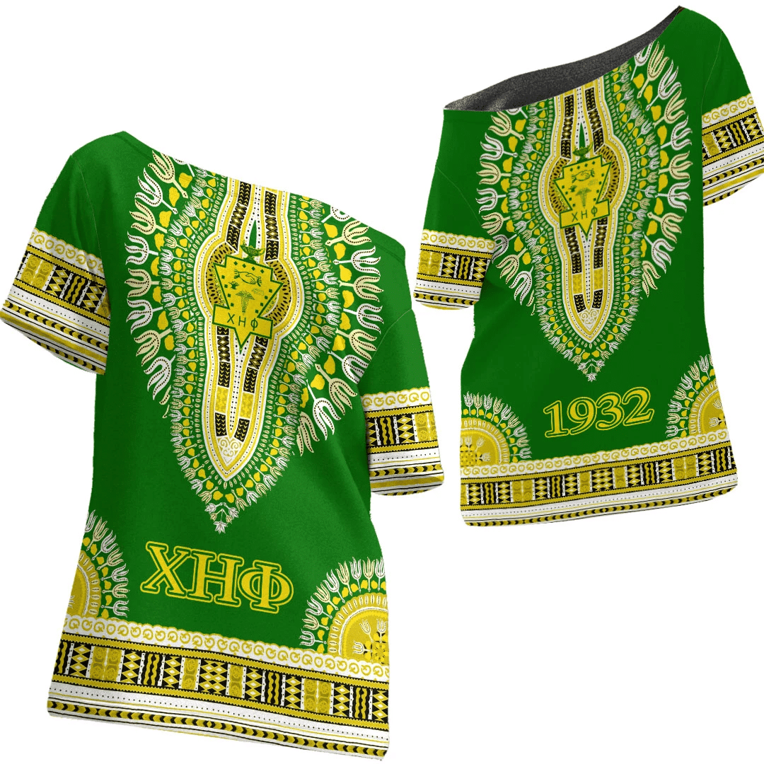 Africa Zone Shirt – Chi Eta Phi Dashiki Off Shoulder T-Shirt A31