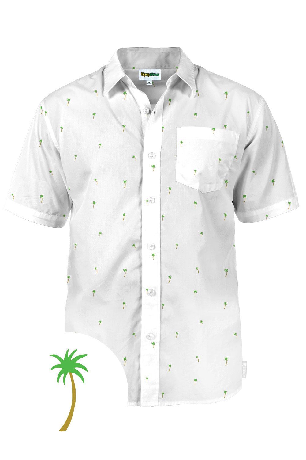 Palm Tree White Nice Design Hawaii Shirt Ha19927