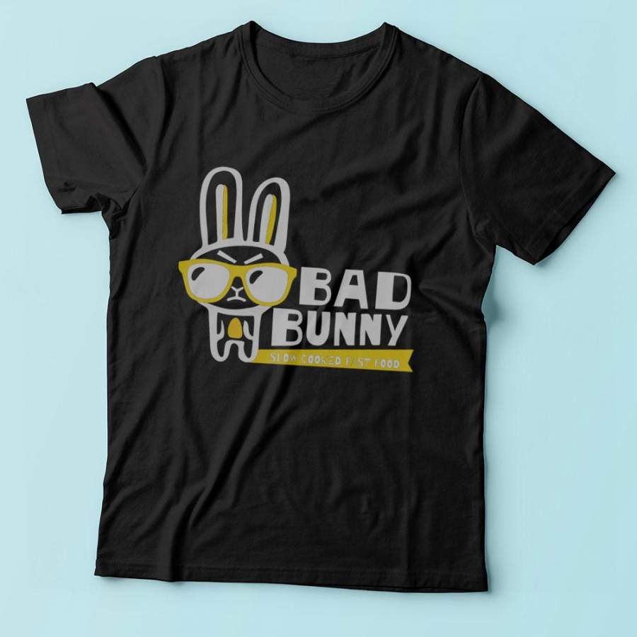 Tmi Bad Bunny Glasses Style Slow Cooked Fast  Men’S T Shirt