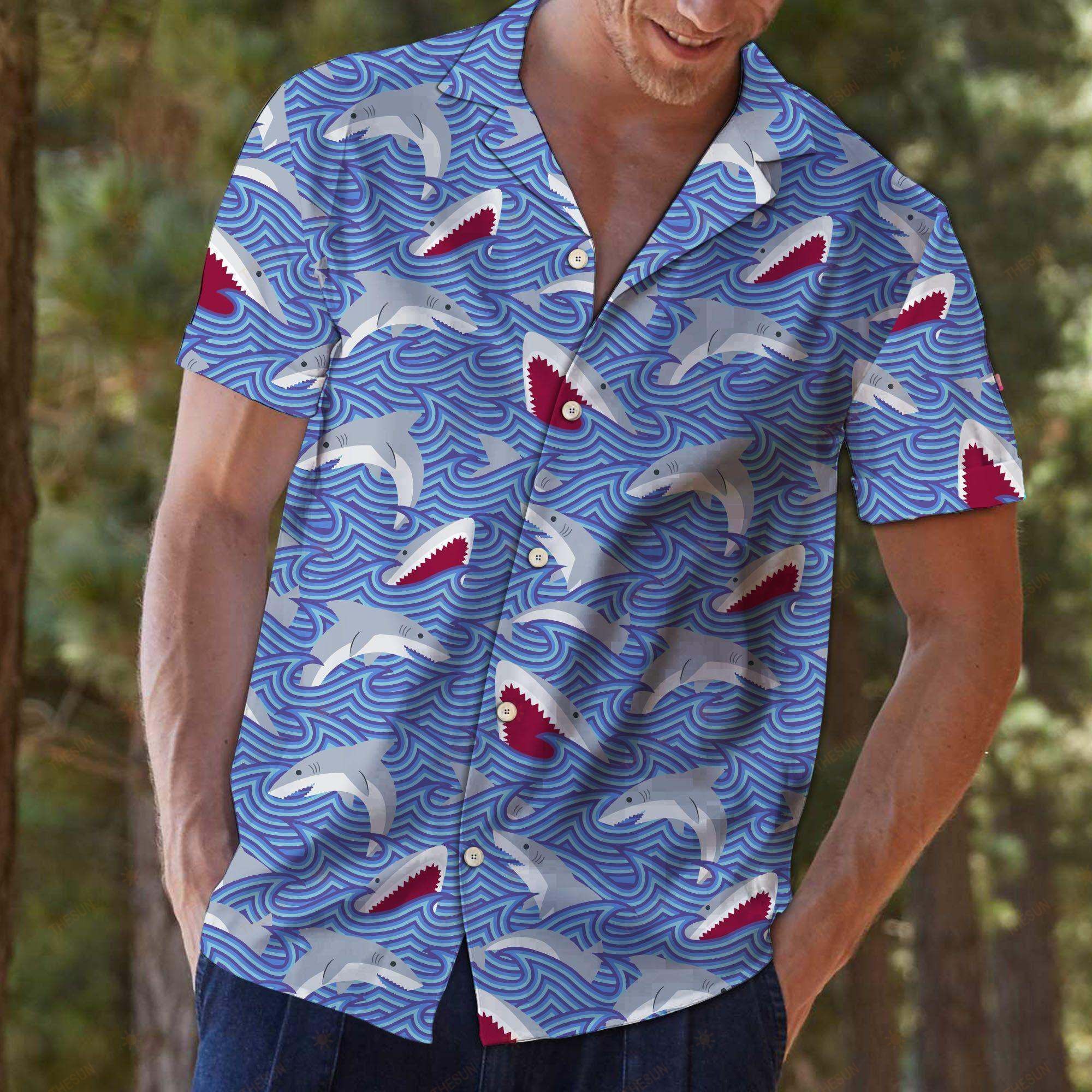 Shark Group Hawaiian Shirt Ha69766