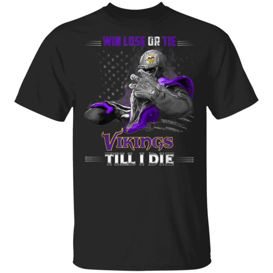 Minnesota-Viking Win Lose Or Tie Football T-Shirt