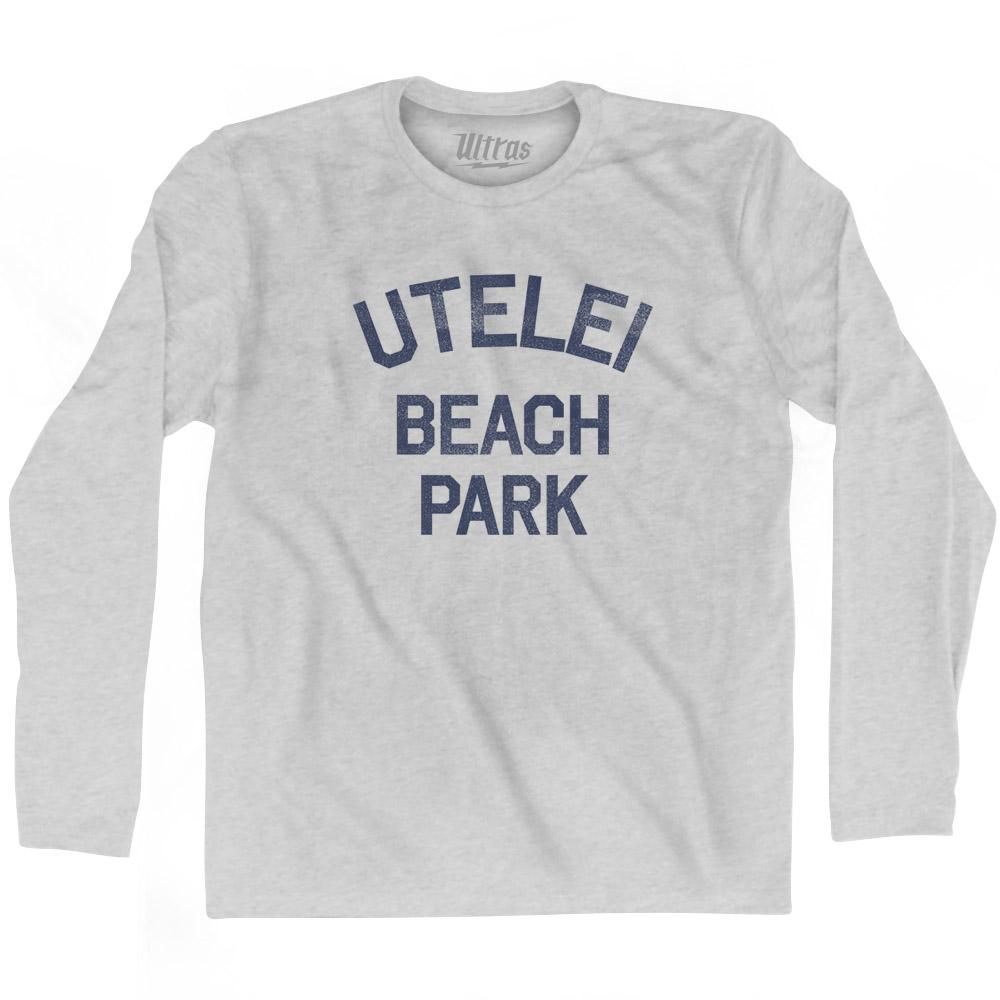 American Samoa Utelei Beach Park Adult Cotton Long Sleeve Vintage T-shirt