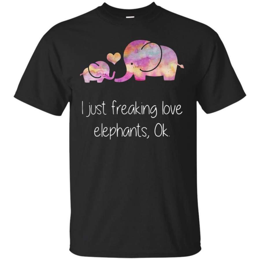 Blithesome I Just Freaking Love Elephants Ok Shirt