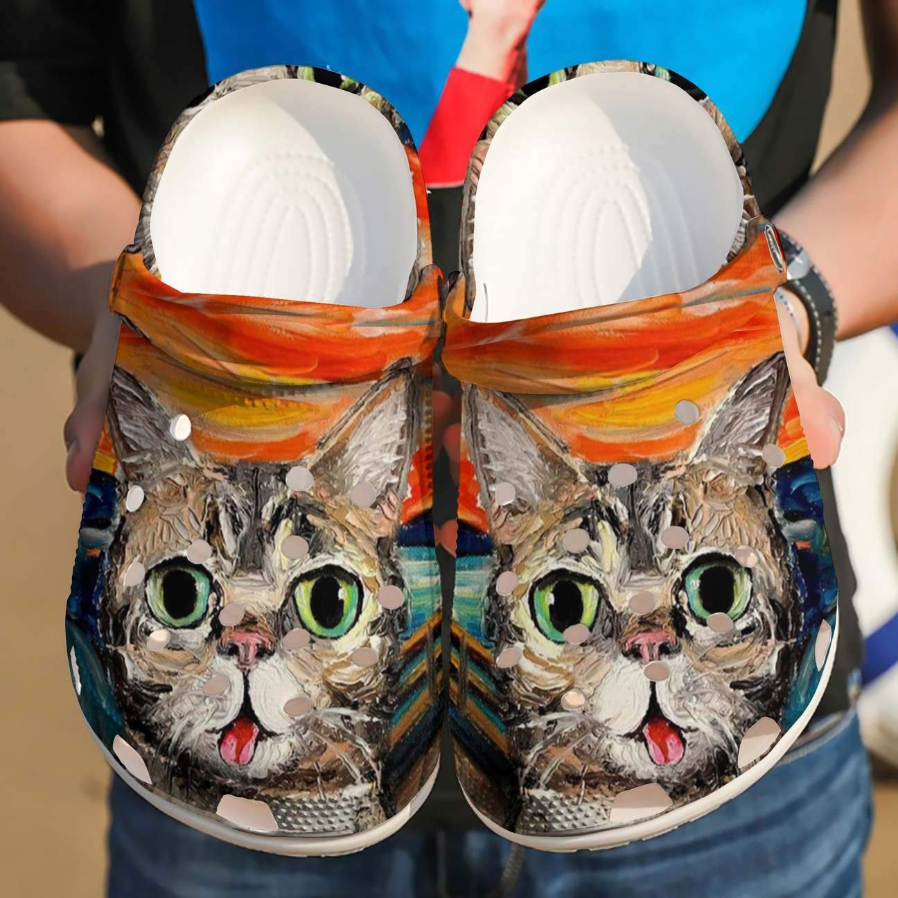 Cat Personalized Clog, Custom Name, Text Derp Cat, Fashion Style For Women, Men, Kid, Print 3D