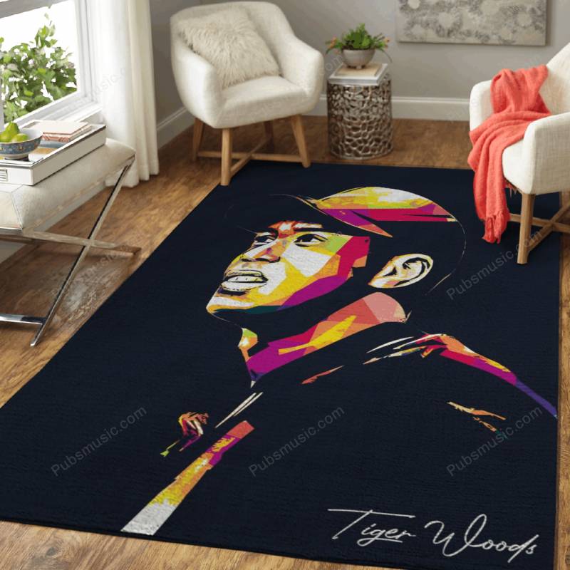 Tiger Woods – Sports Pop Art Rug Mats – Carpet