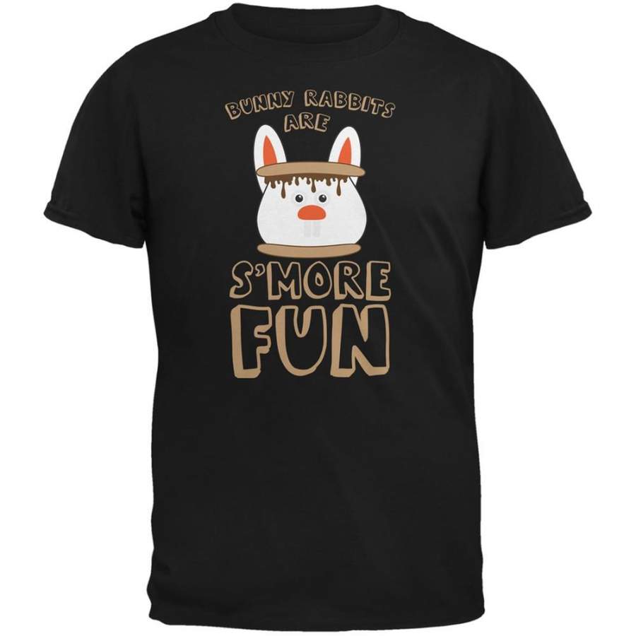 Rabbits Are S’More Fun Black Youth T-Shirt