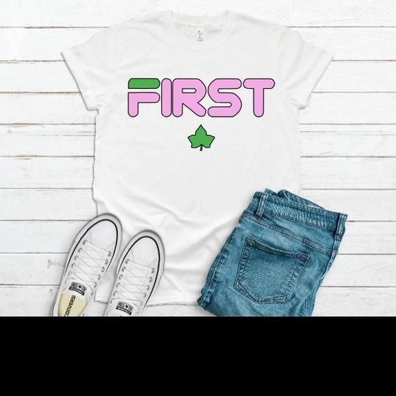 Alpha Kappa Alpha Fila Inspired Woman Shirt First Shirt