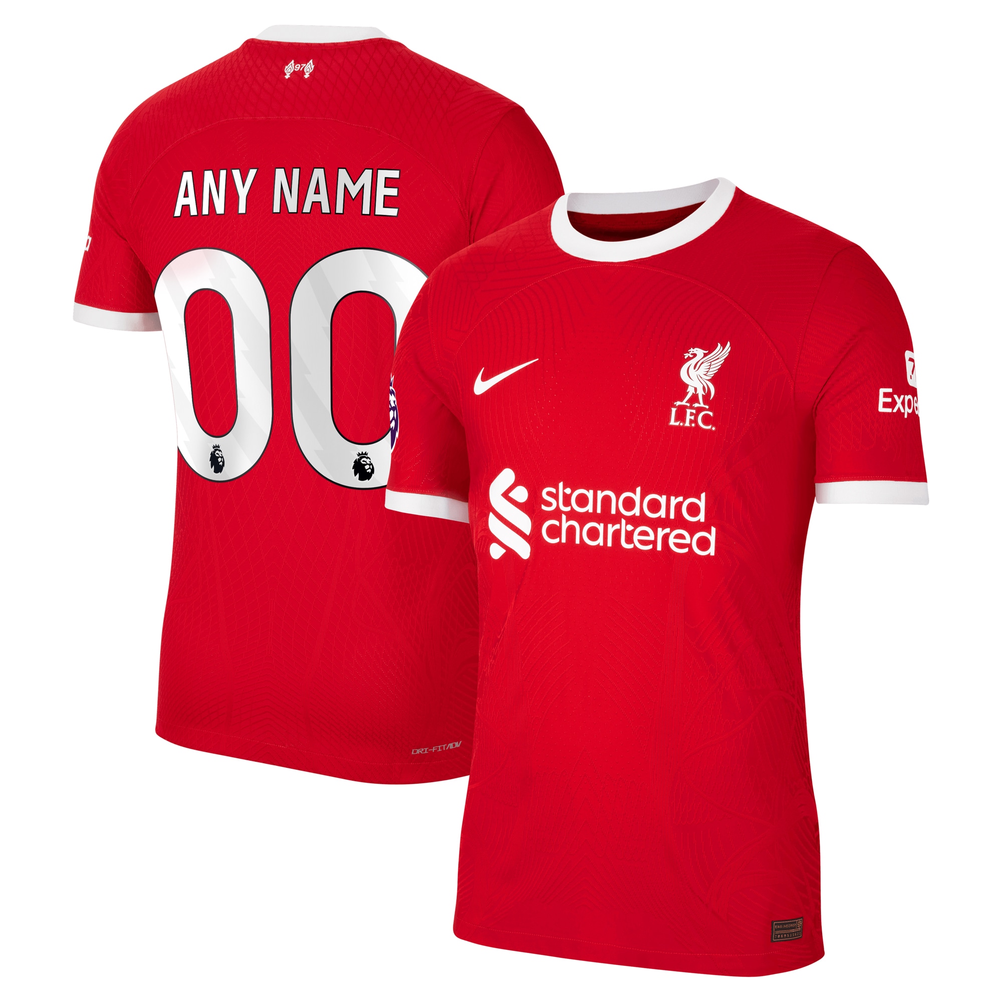 Liverpool 2023/24 Home Authentic Custom Jersey – Red