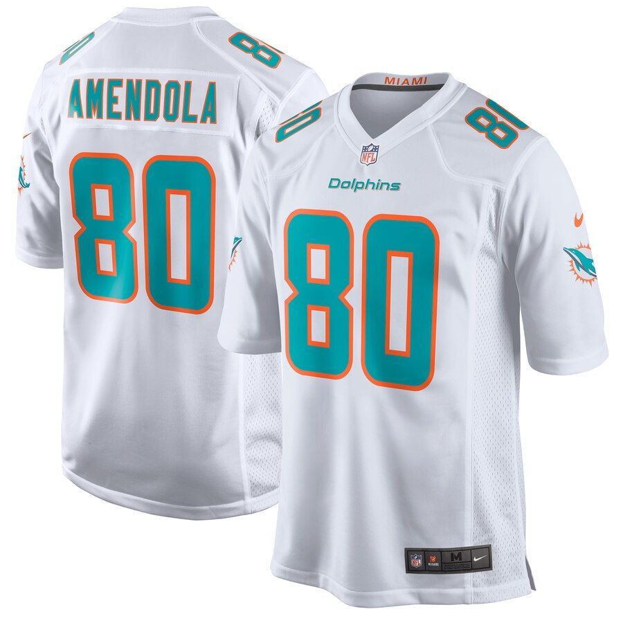 Danny Amendola Dolphins New Game Jersey White 2019