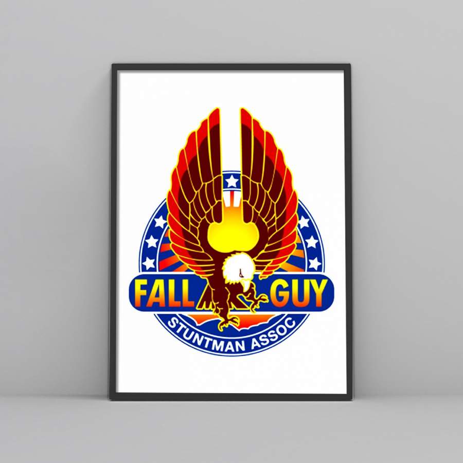 The Fall Guy Logo Poster Poster Art Design