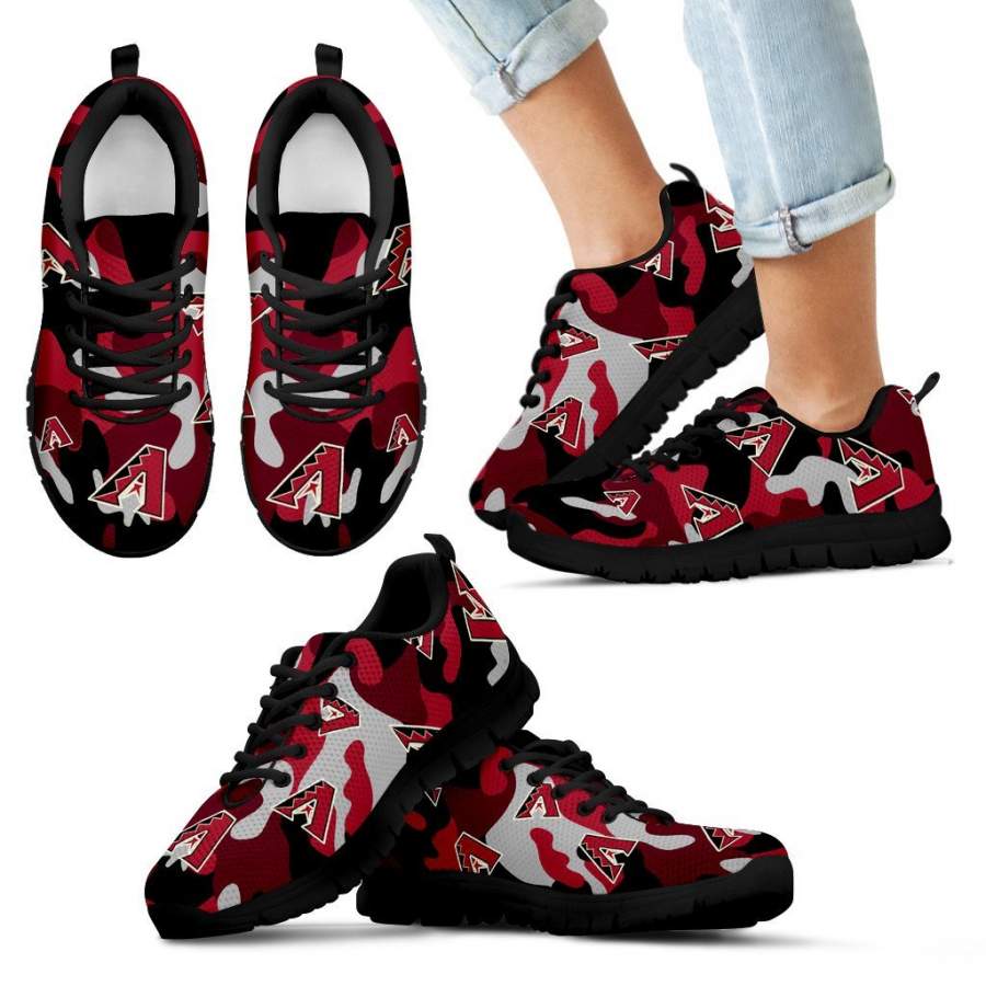 Arizona Diamondbacks Cotton Camouflage Fabric Military Solider Style Sneakers