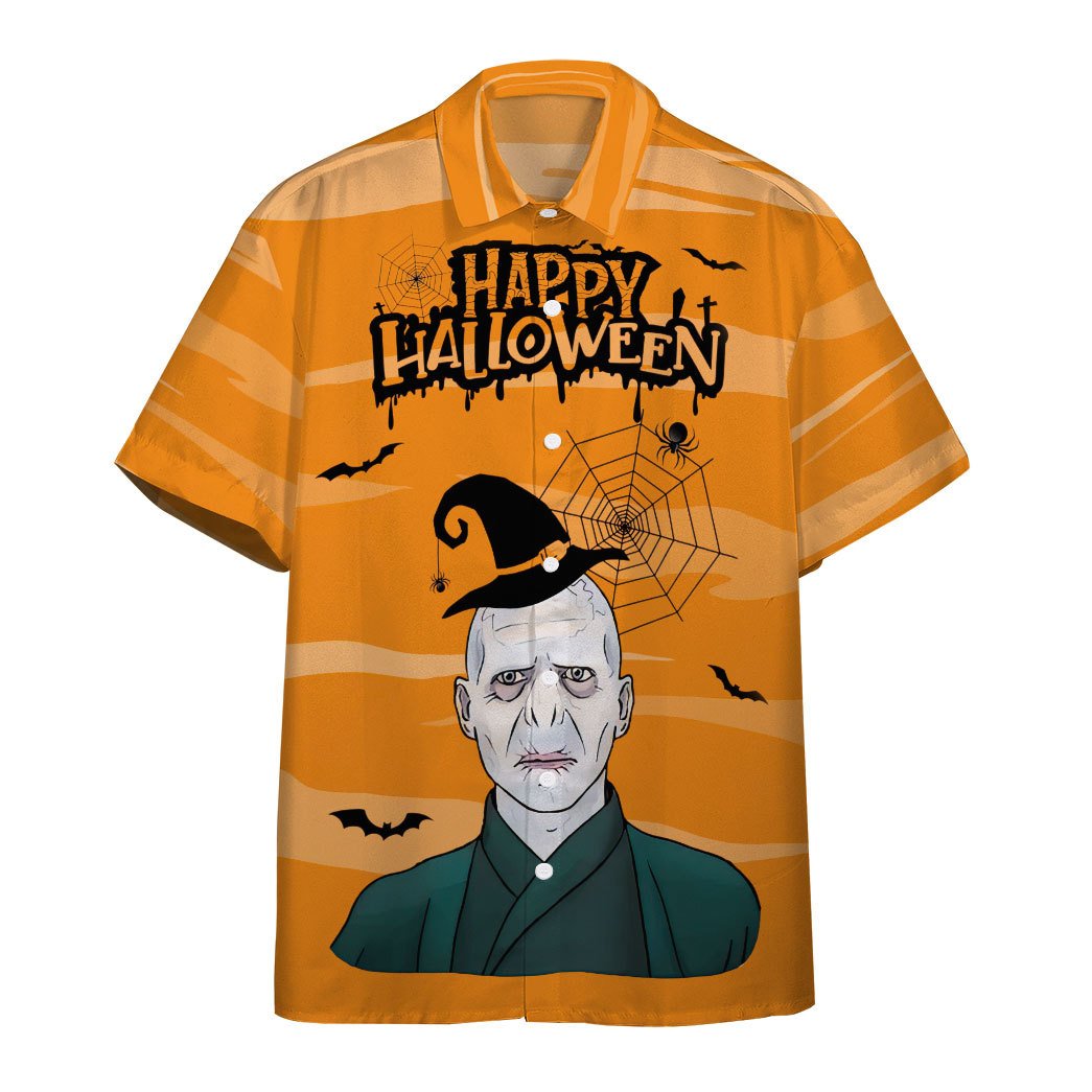 Gearhumans Happy Halloween Lord Voldemort Custom Hawaiian Shirt Ha59085