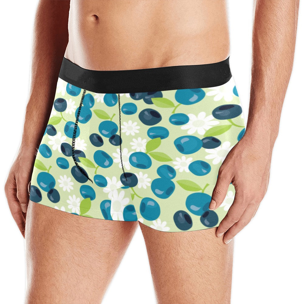 Blueberry Flower Pattern Men’S All Over Print Boxer Briefs Men’S Underwear