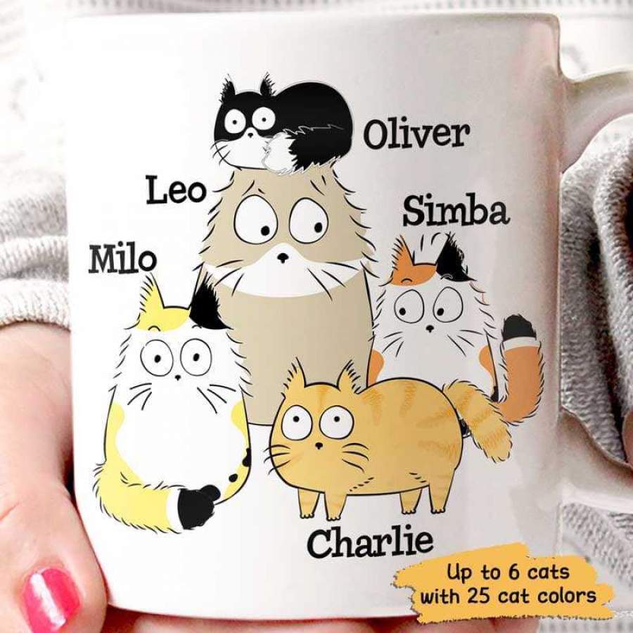 Fluffy Cats Personalized Mug