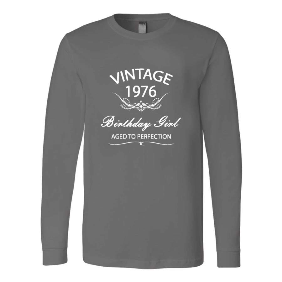 55th Birthday Original Vintage Aged To Perfection 1962 Gift Funny Long Sleeve T-Shirt