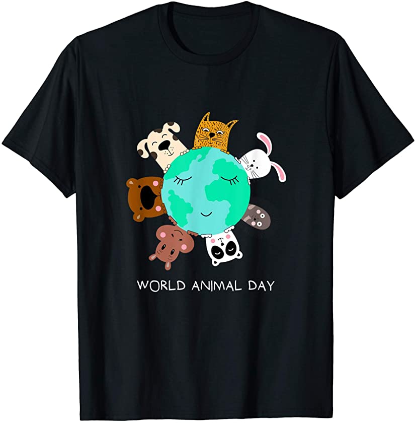 World Animal Day – Cat – Dog – Panda – Bear – Rabbit T-Shirt