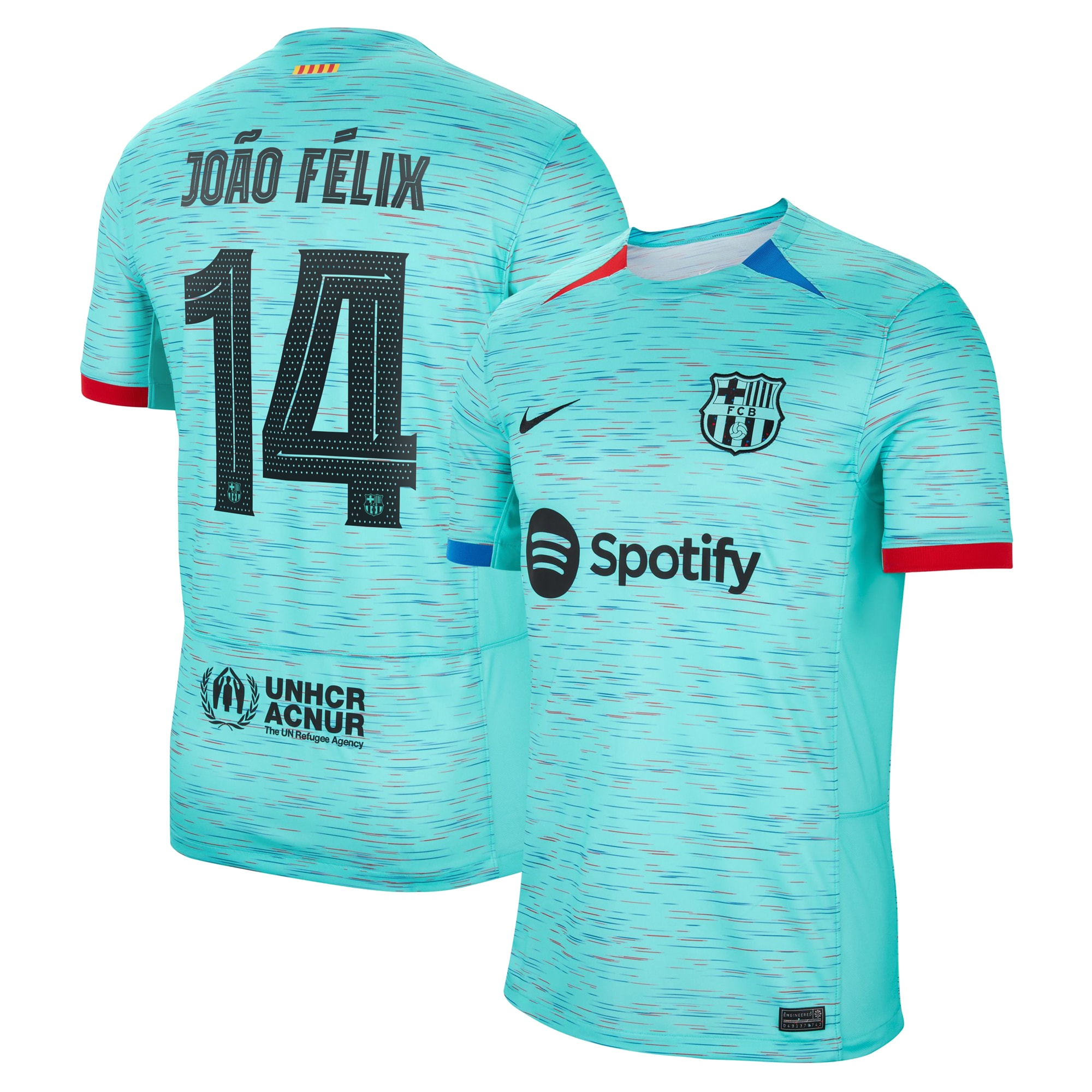 João Félix Barcelona 2023/24 Third Replica Jersey – Aqua