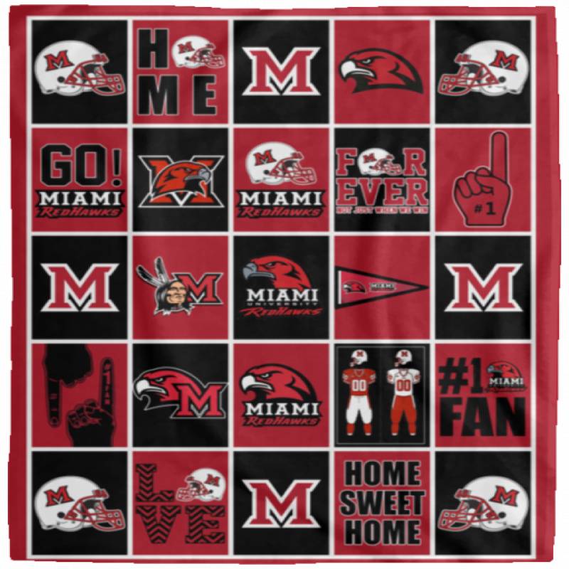 Homesweetquilt-Miami Redhawks Blanket-XL-301567