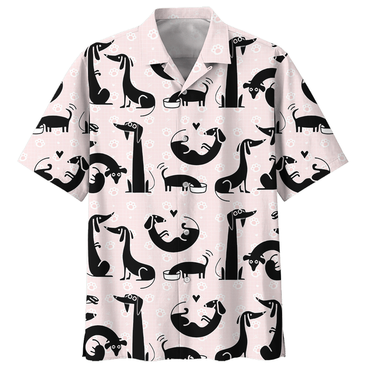 Dachshund So Cool Unisex Hawaii Summer Beach Shirts Ha65542