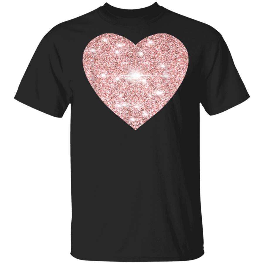 Rose Gold Heart for Valentine’s Day G500 Gildan 5.3 oz. T-Shirt