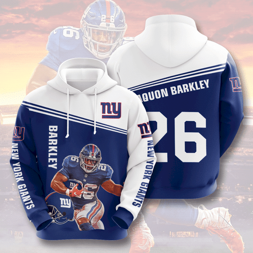 Saquon Barkley New York Giants 5 Unisex 3D Hoodie Gift For Fans