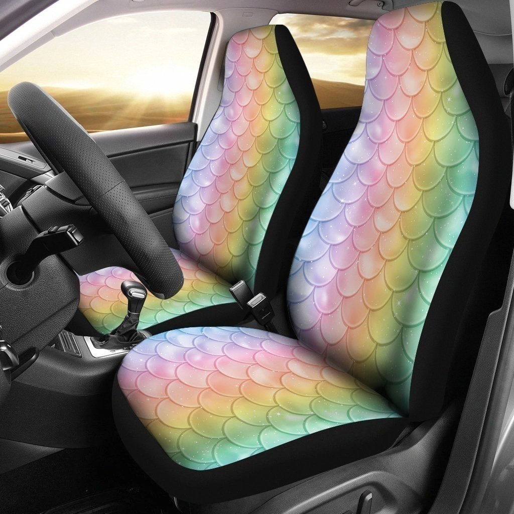 Watercolor Mermaid Skin Car Seat Covers