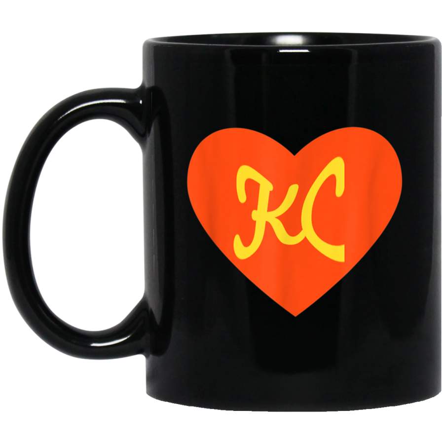 Womens Football I Love Kansas City Heart KC cool Mug