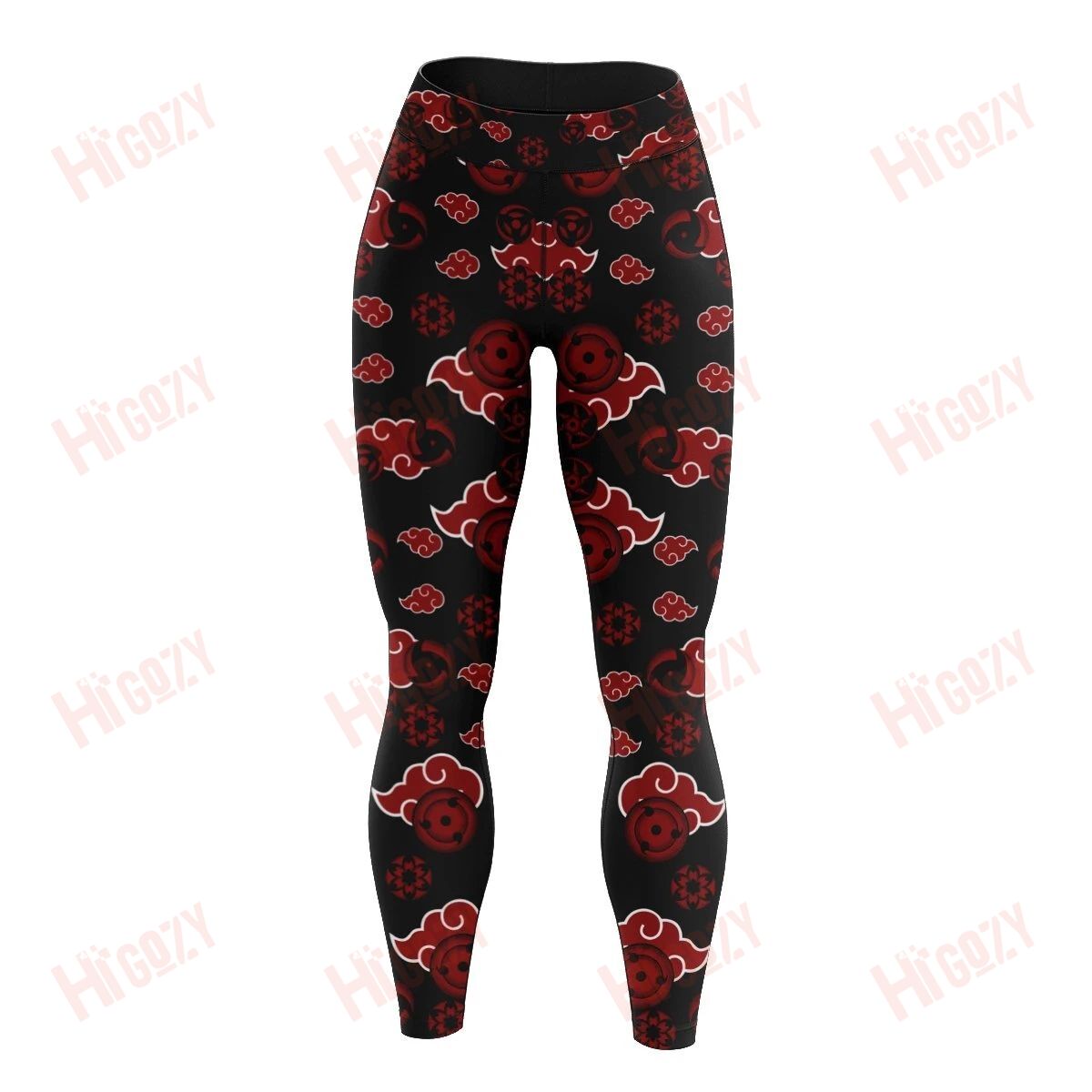 Akatsuki Sharingan Unisex Tights Leggings V2, Naruto Legging Workout Cropped Tank Top High Waisted Leggings, Cute Outfits With Leggings – Tac205