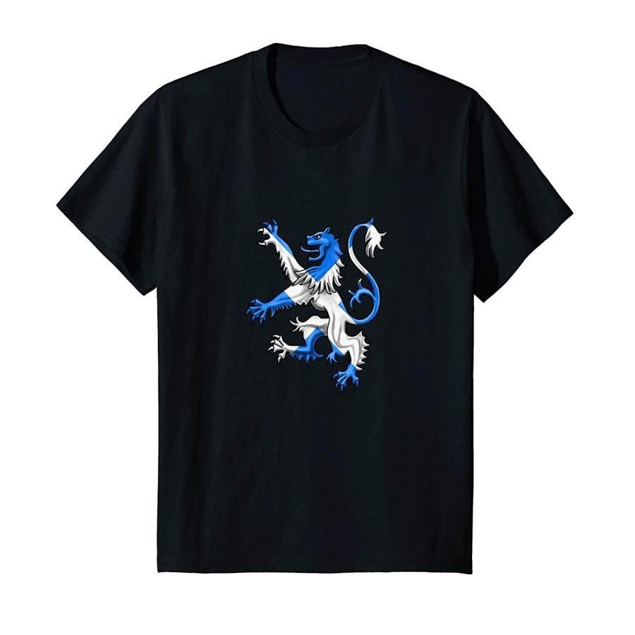 Scotland Patriotic Lion Rampant Scottish Flag Lion T-Shirt