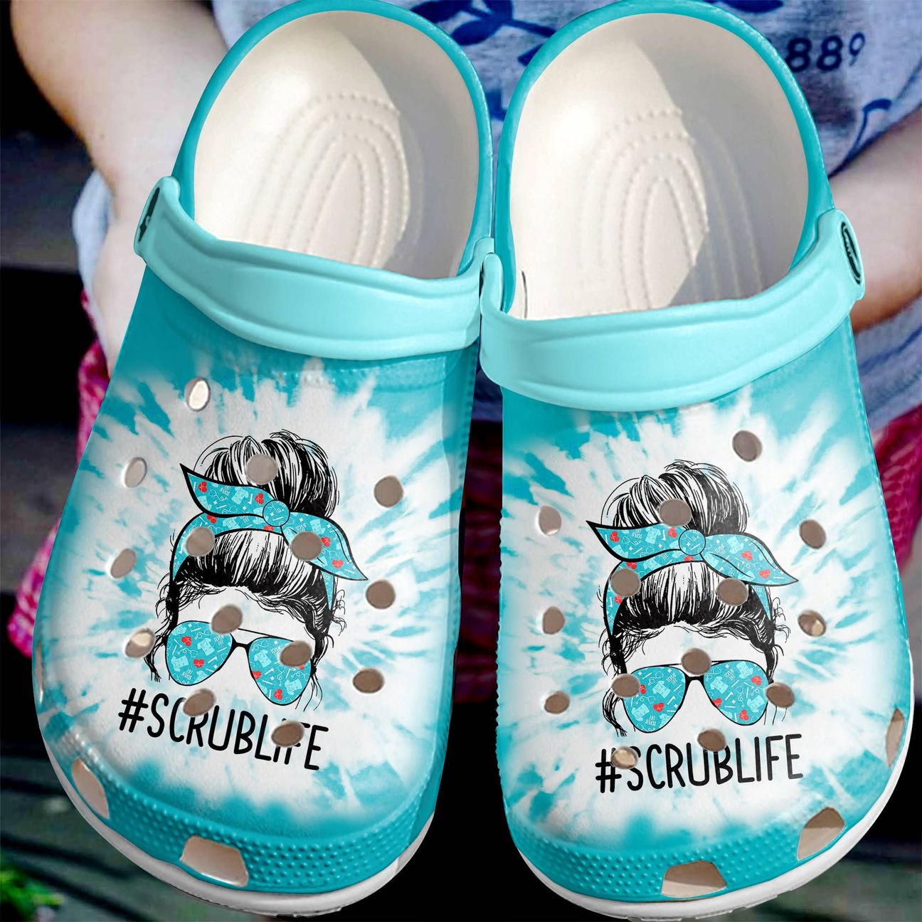 Nurse Personalize Clog, Custom Name, Text, Fashion Style For Women, Men, Kid, Print 3D Scrub Life