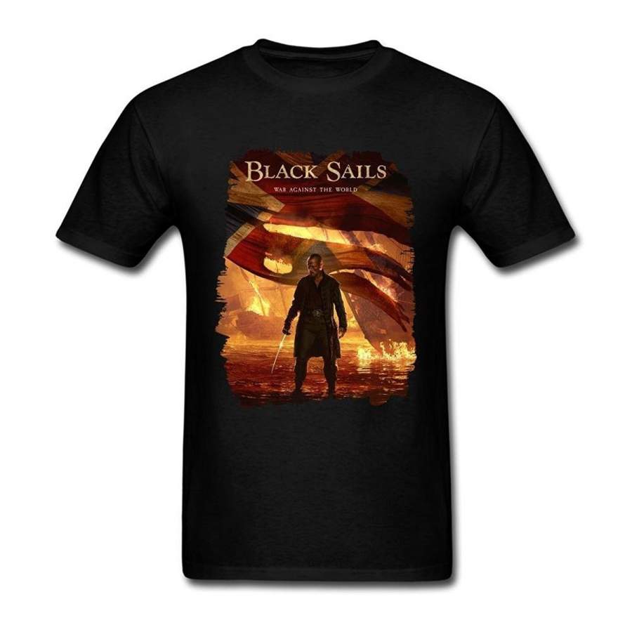 Black Sails Tv Show Poster Men’s Fashion Cotton Short Sleeve T-shirt