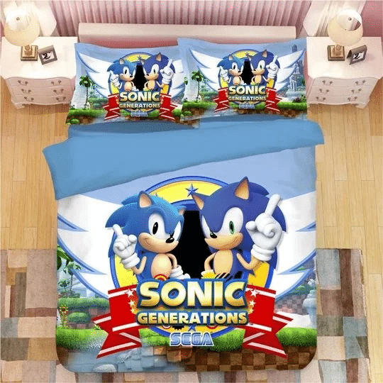 Sonic The Hedgehog 13 Duvet Quilt Bedding Set 4