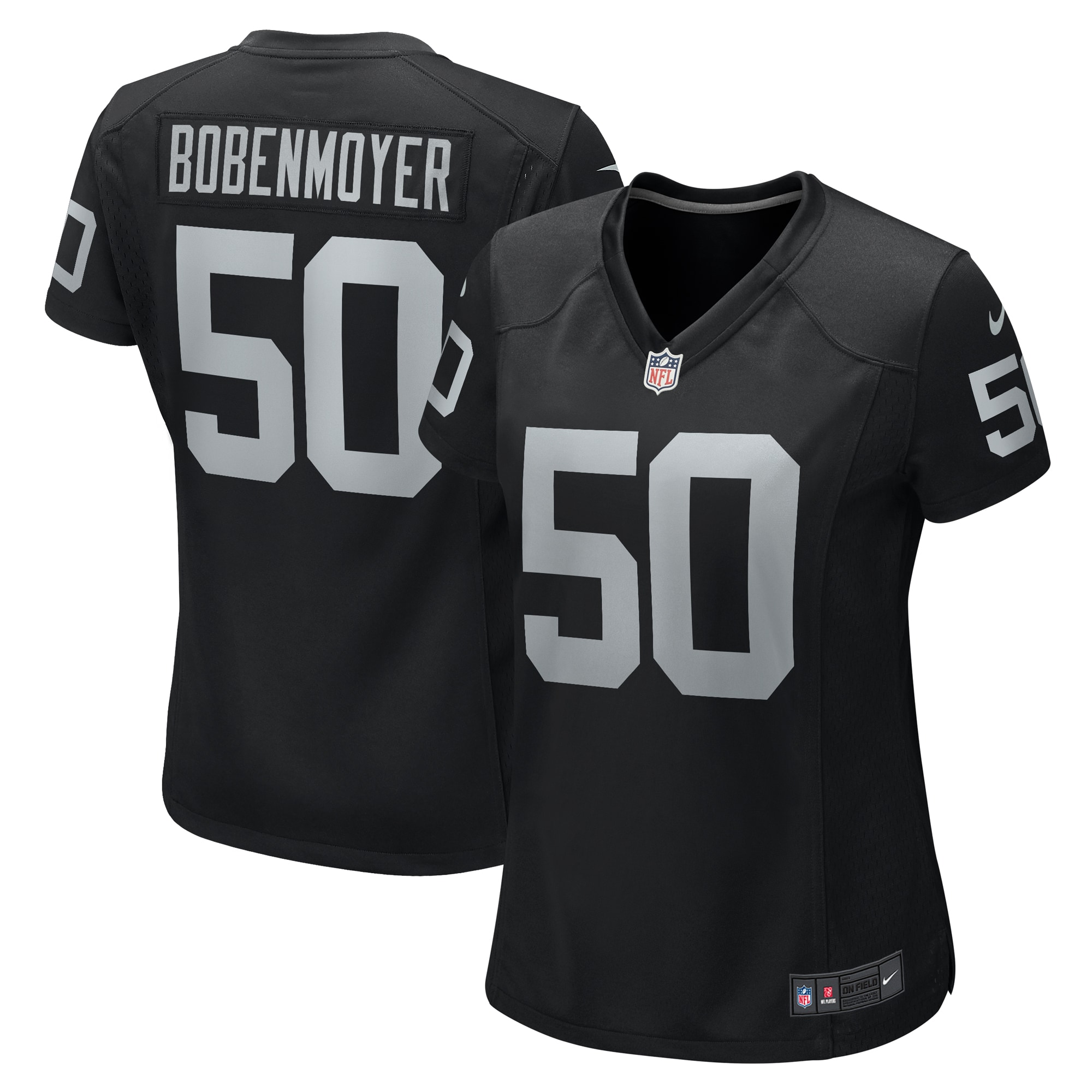 Women’s Las Vegas Raiders Jacob Bobenmoyer Black Game Player Jersey