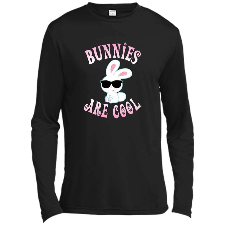 Bunny Shirt Bunnies Are Cool Cute Bunny Tee Girl Easter Gift Long Sleeve Moisture Absorbing Shirt