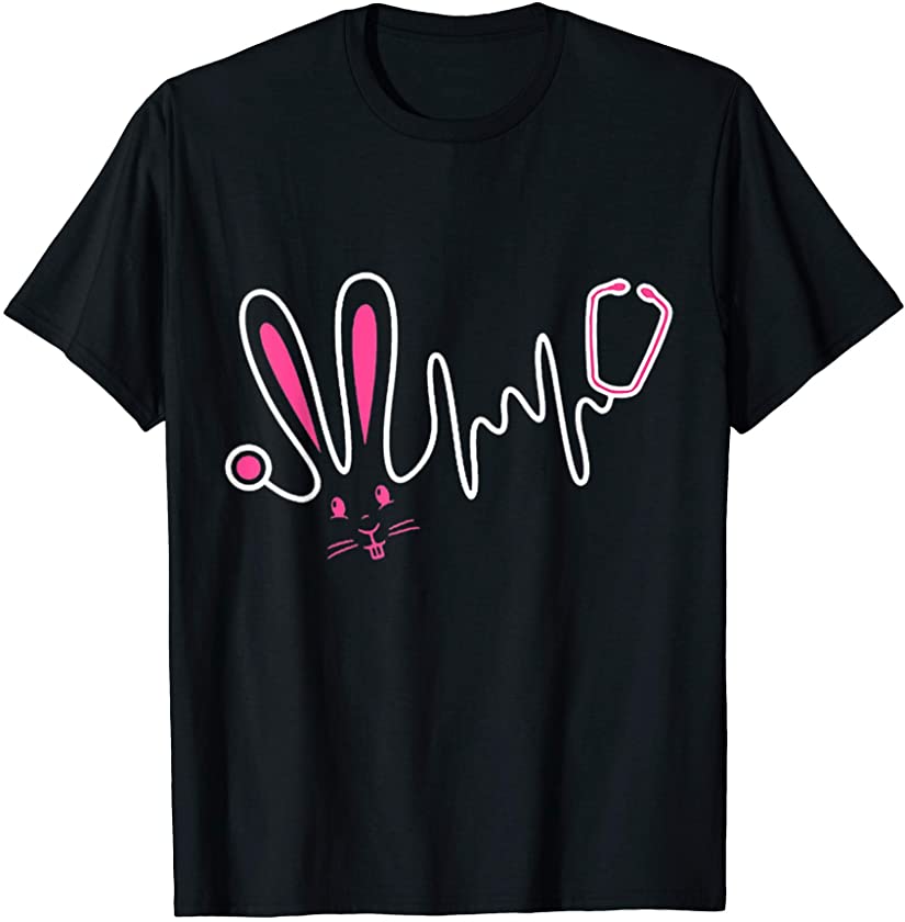 Stethoscope Nurse Doctor Easter Bunny Cute RN CNA T-Shirt T-Shirt