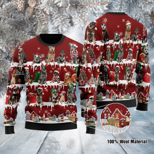 AUSTRALIAN CATTLE CHRISTMAS UGLY SWEATER HN141249