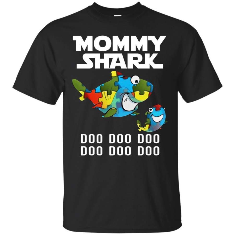 AGR Mommy Shark Autism Doo Doo Doo Shirt G200 Gildan